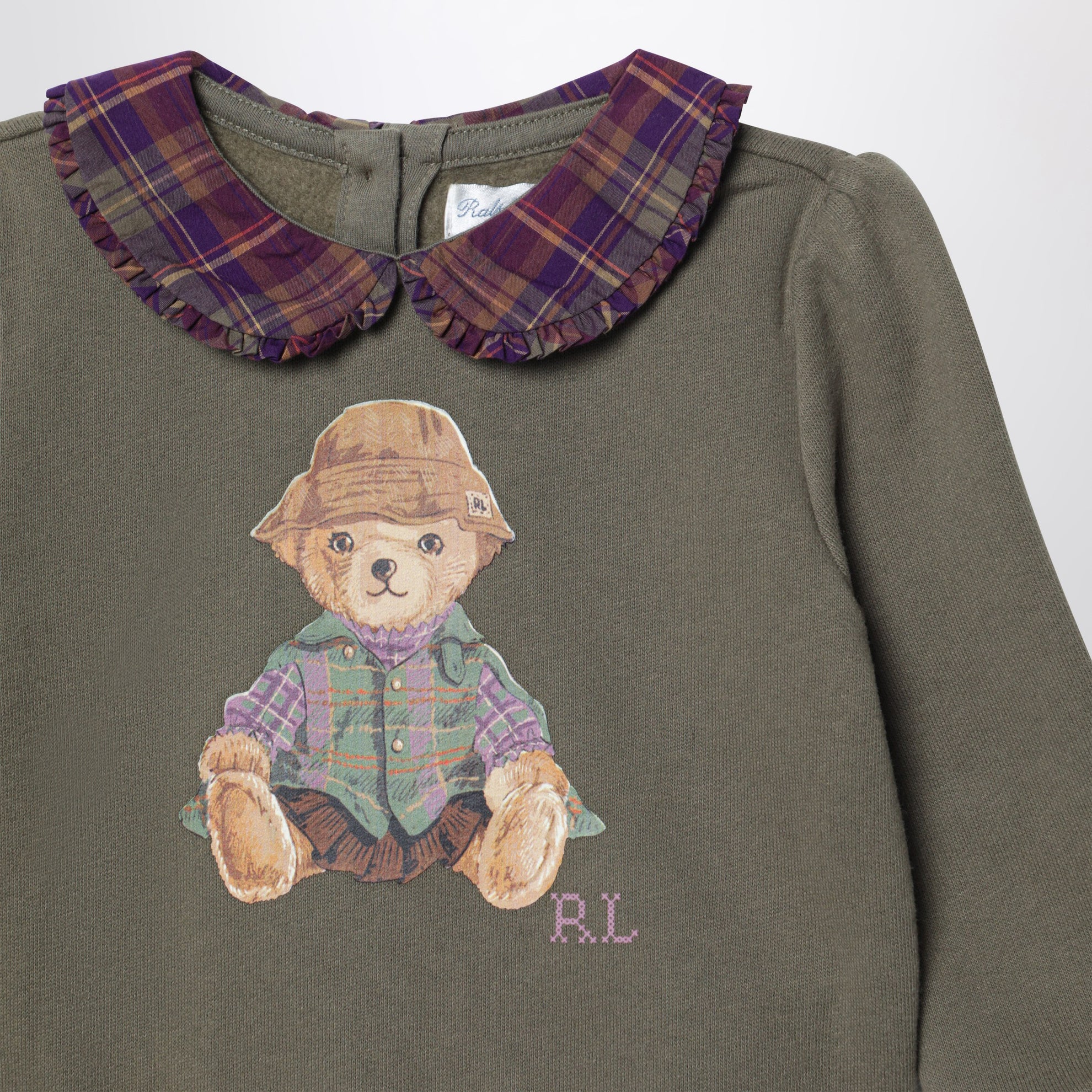 Ensemble deux pièces Polo Bear vert olive avec culotte
