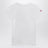 T-shirt bianca in jersey con bandiera