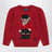 Pull Polo Bear rouge en coton