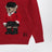 Pull Polo Bear rouge en coton