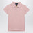 Polo rosa in cotone con logo