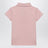 Polo rosa in cotone con logo