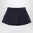 Navy pleated skirt with buttons