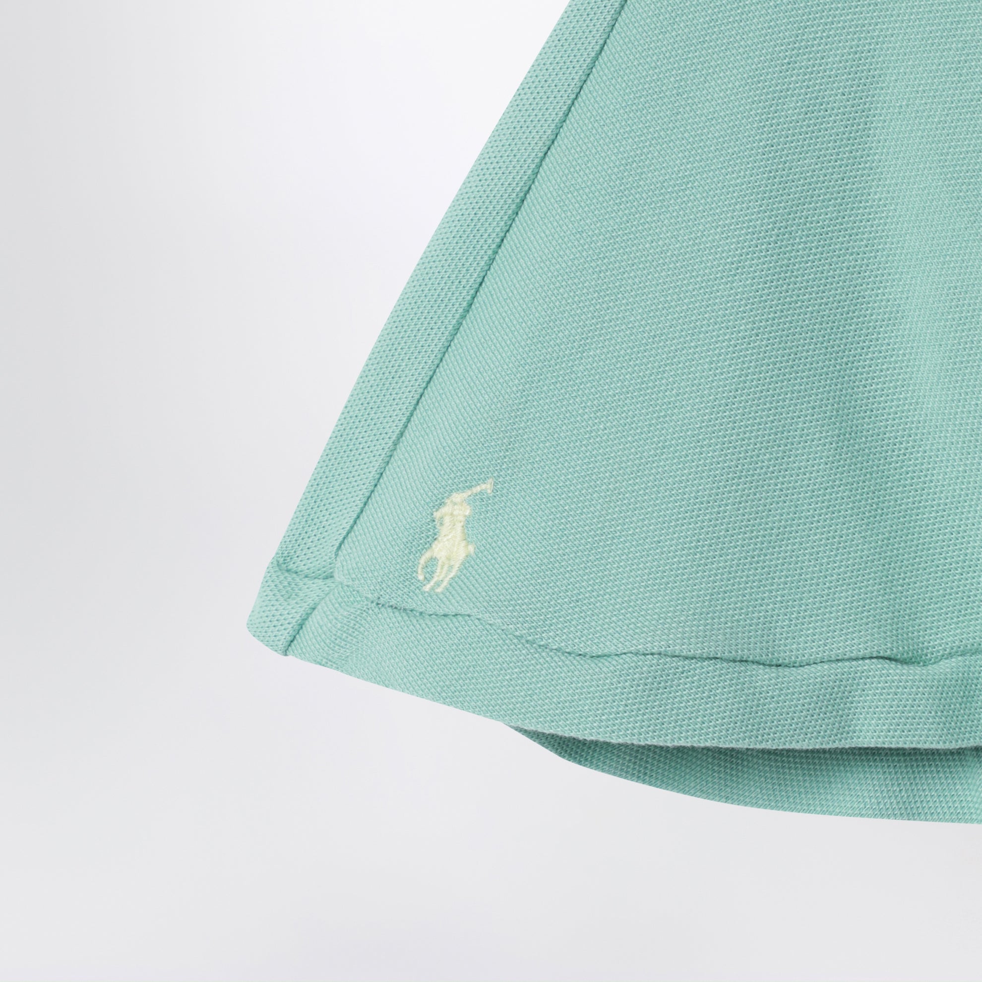 Aquamarine cotton mini skirt