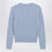 Light blue cable-knit cotton cardigan