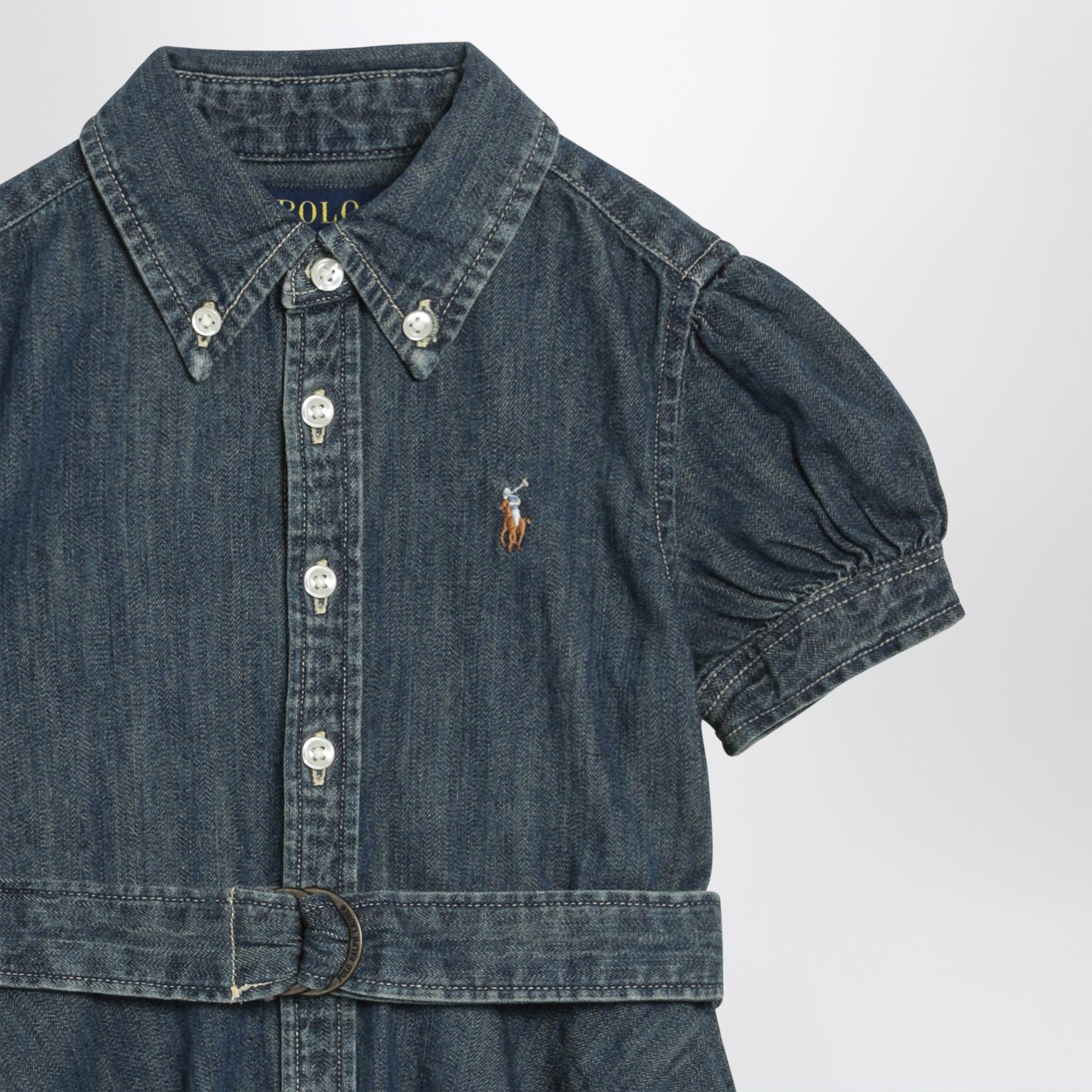 Dark blue denim dress