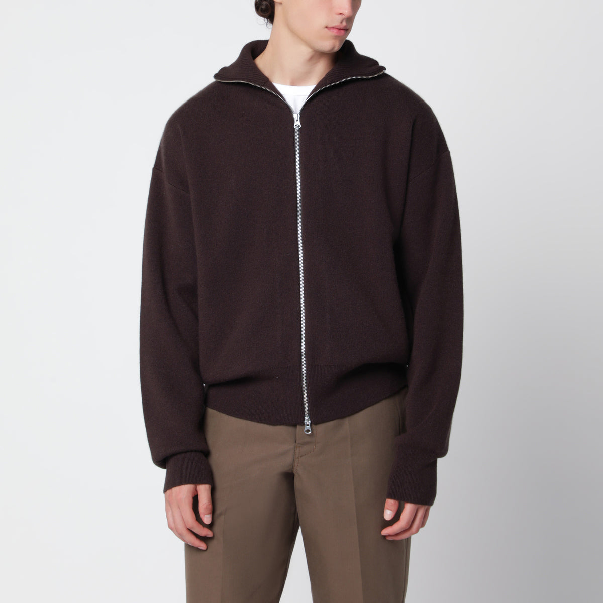 Cardigan N°385 Xtra Cute marron en cachemire