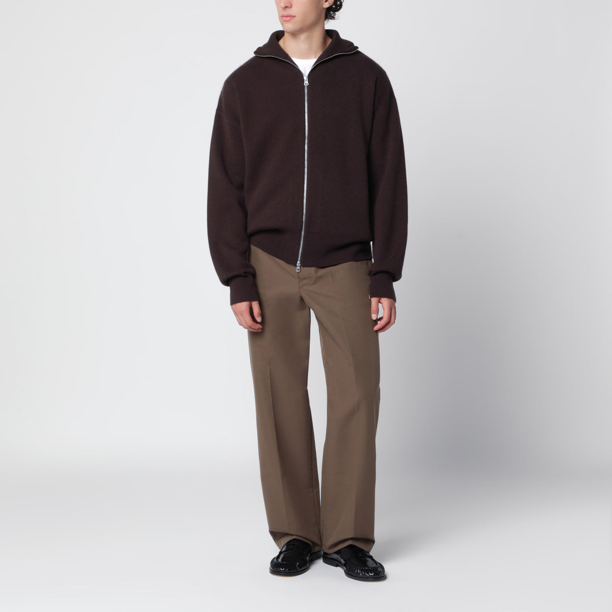 Cardigan N°385 Xtra Cute marron en cachemire