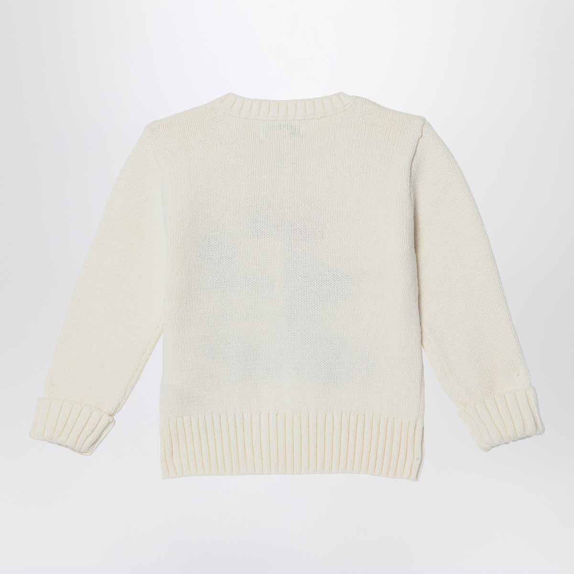Ivory Polo Bear sweater in cotton