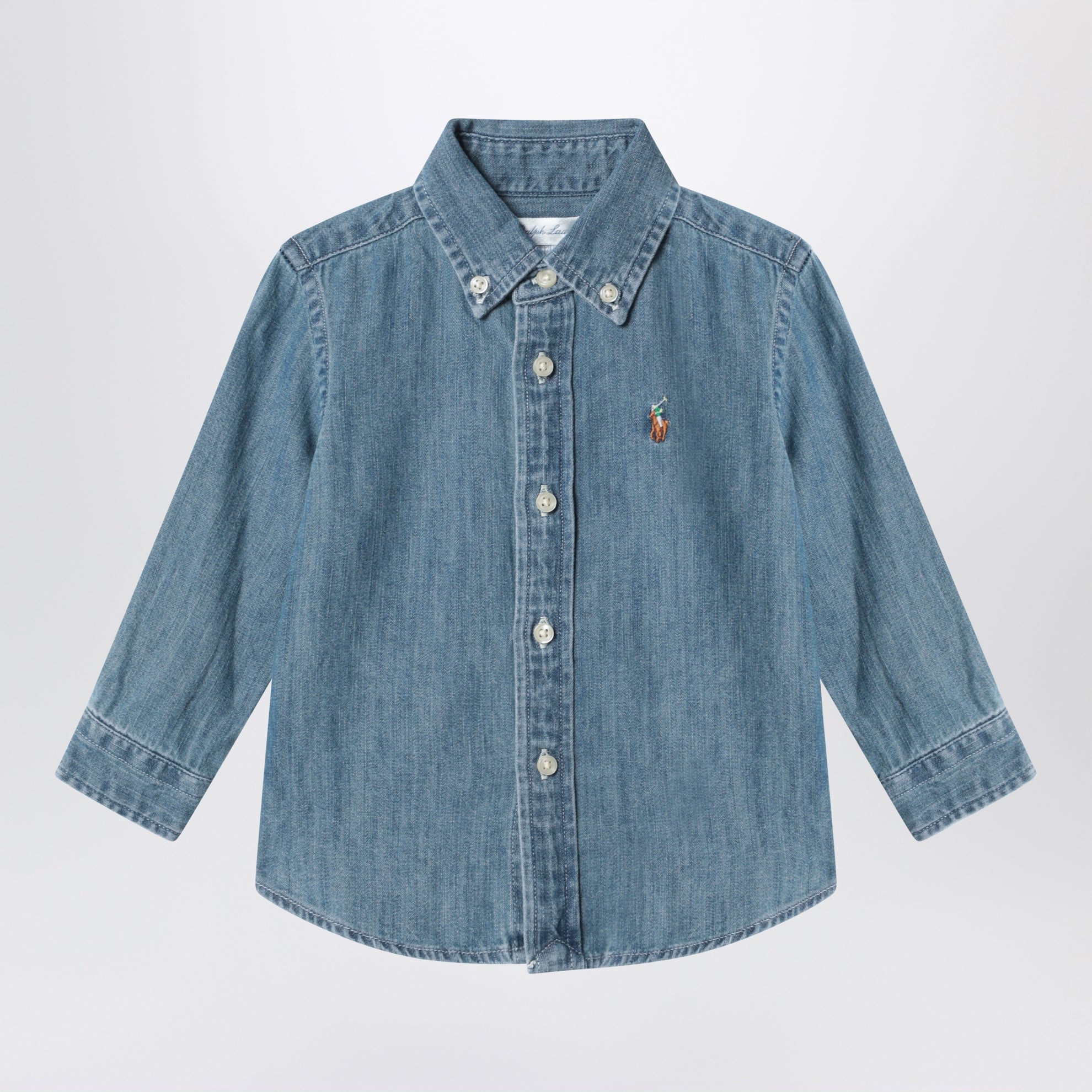Camicia blu in denim