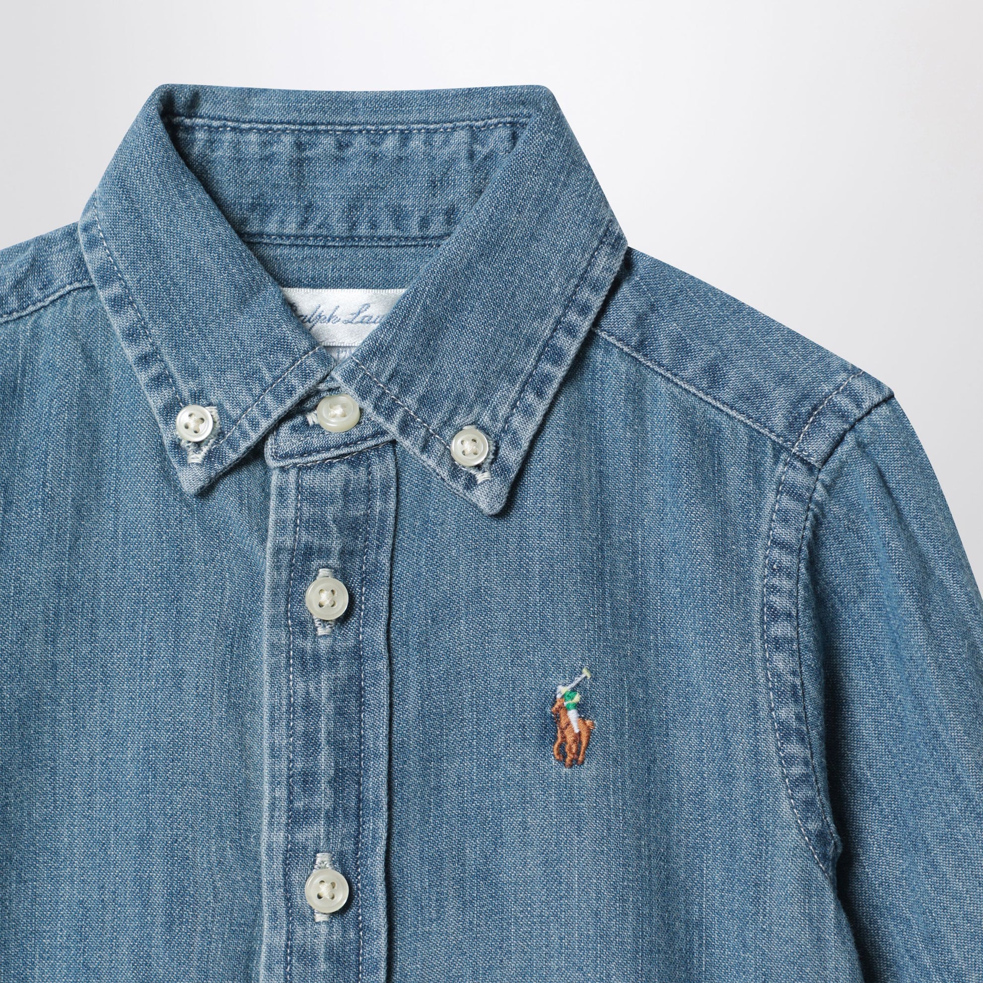Camicia blu in denim