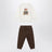 Completo Polo Bear color crema in cotone