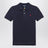 Polo blu navy in cotone con logo