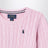 Pink cable-knit cotton sweater
