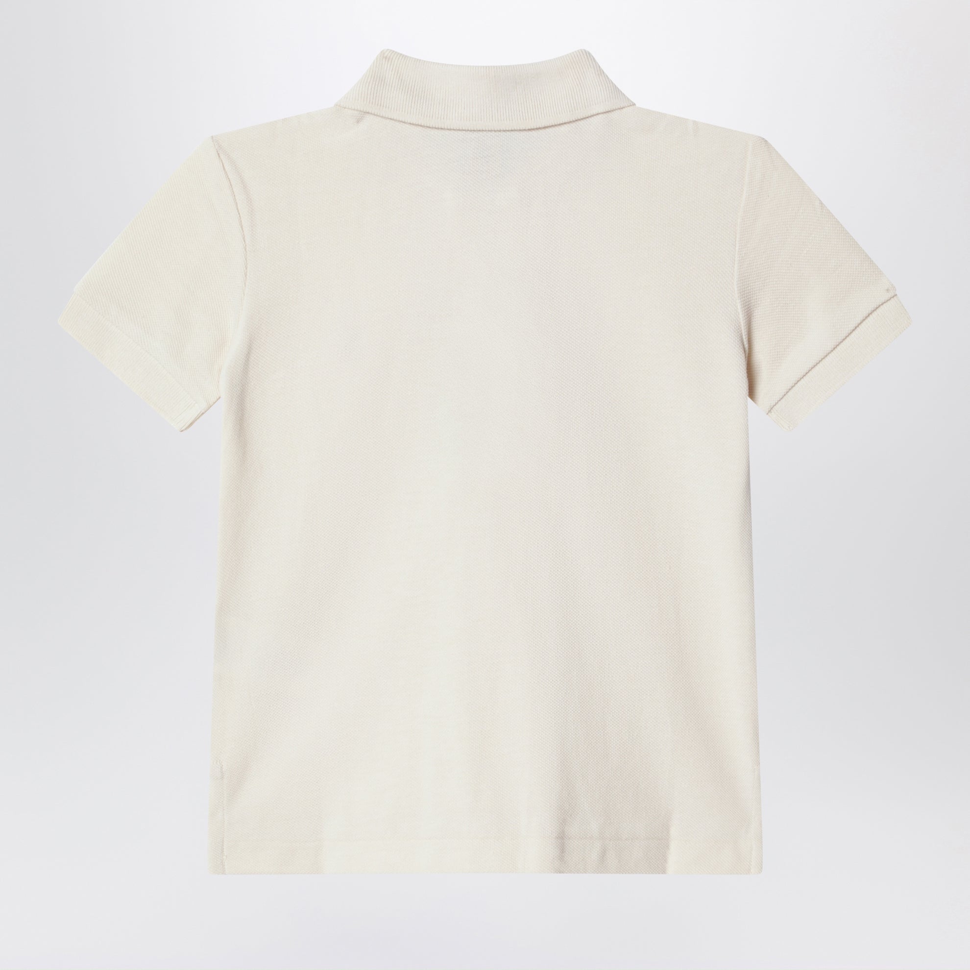 Polo color crema in cotone