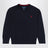 Maglione blu navy in cotone