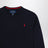 Maglione blu navy in cotone