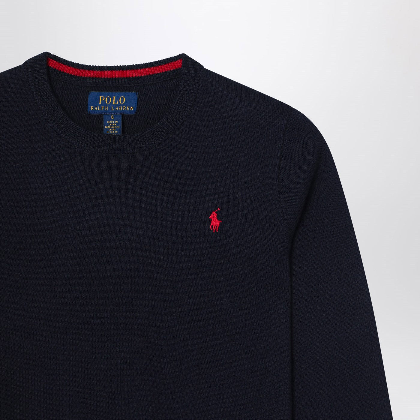 Maglione blu navy in cotone