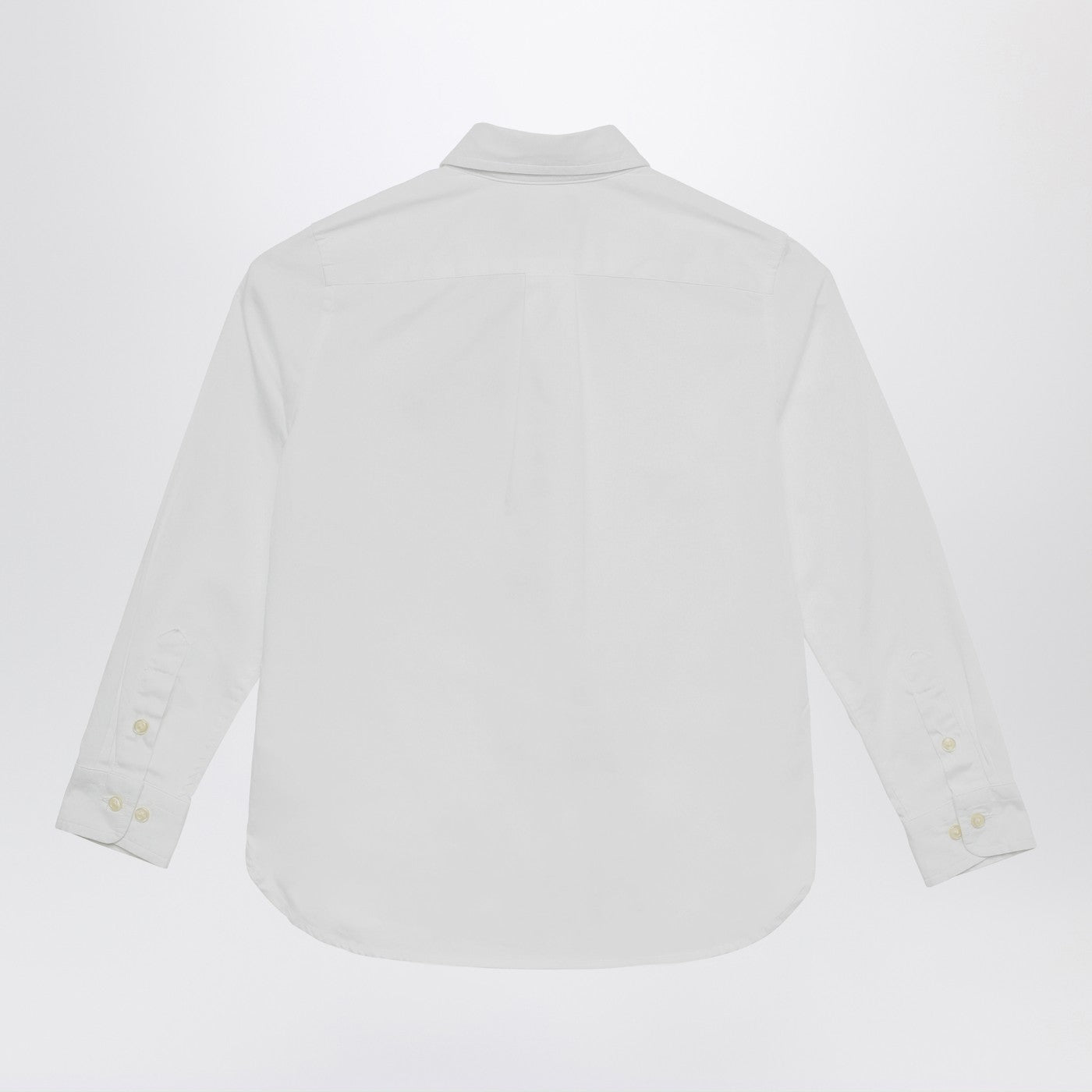 Weißes Button-Down-Hemd aus Baumwolle