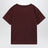 T-shirt a maniche corte bordeaux scuro