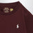 T-shirt a maniche corte bordeaux scuro