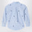 Hellblaues Button-down-Hemd mit Logos