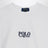 Felpa bianca in cotone con logo