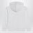 Felpa con zip bianca in misto cotone