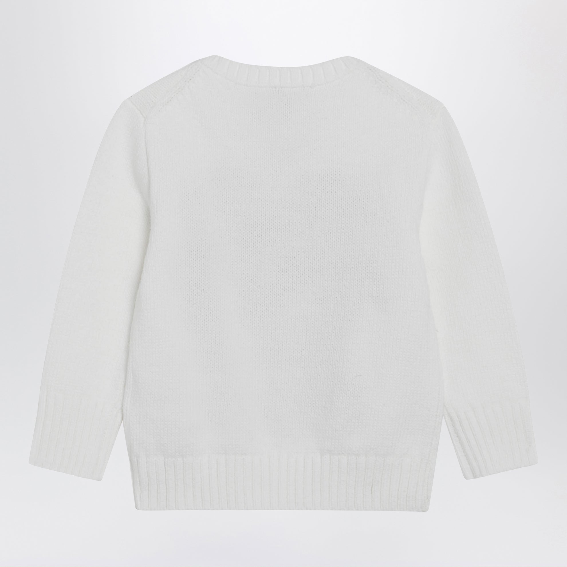 Weißer Baumwollpullover mit Polo Bear