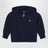 Marineblaues Sweatshirt mit Reißverschluss