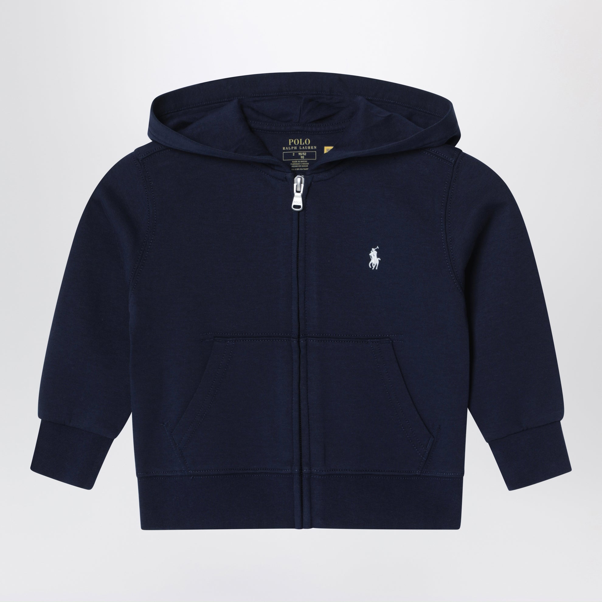 Marineblaues Sweatshirt mit Reißverschluss