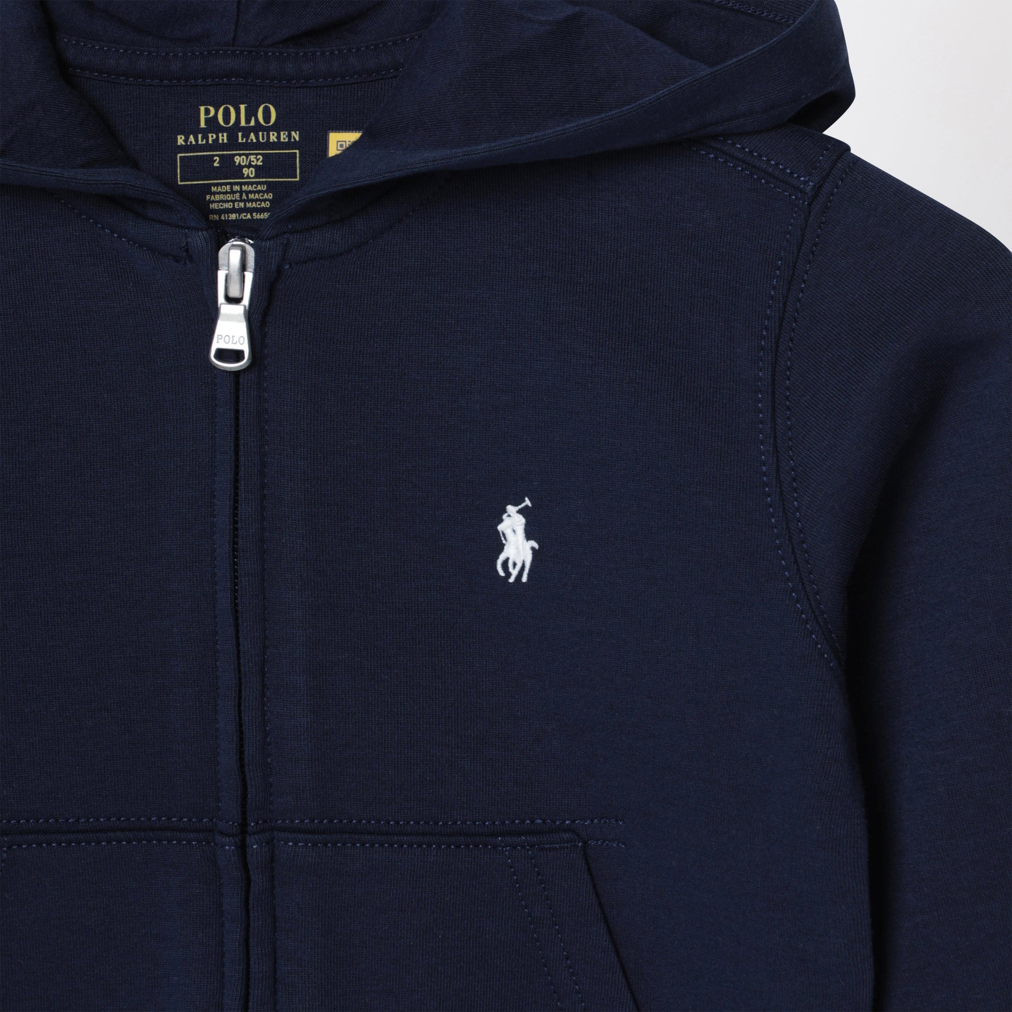 Marineblaues Sweatshirt mit Reißverschluss
