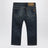 Dark blue washed-effect jeans