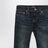 Dark blue washed-effect jeans