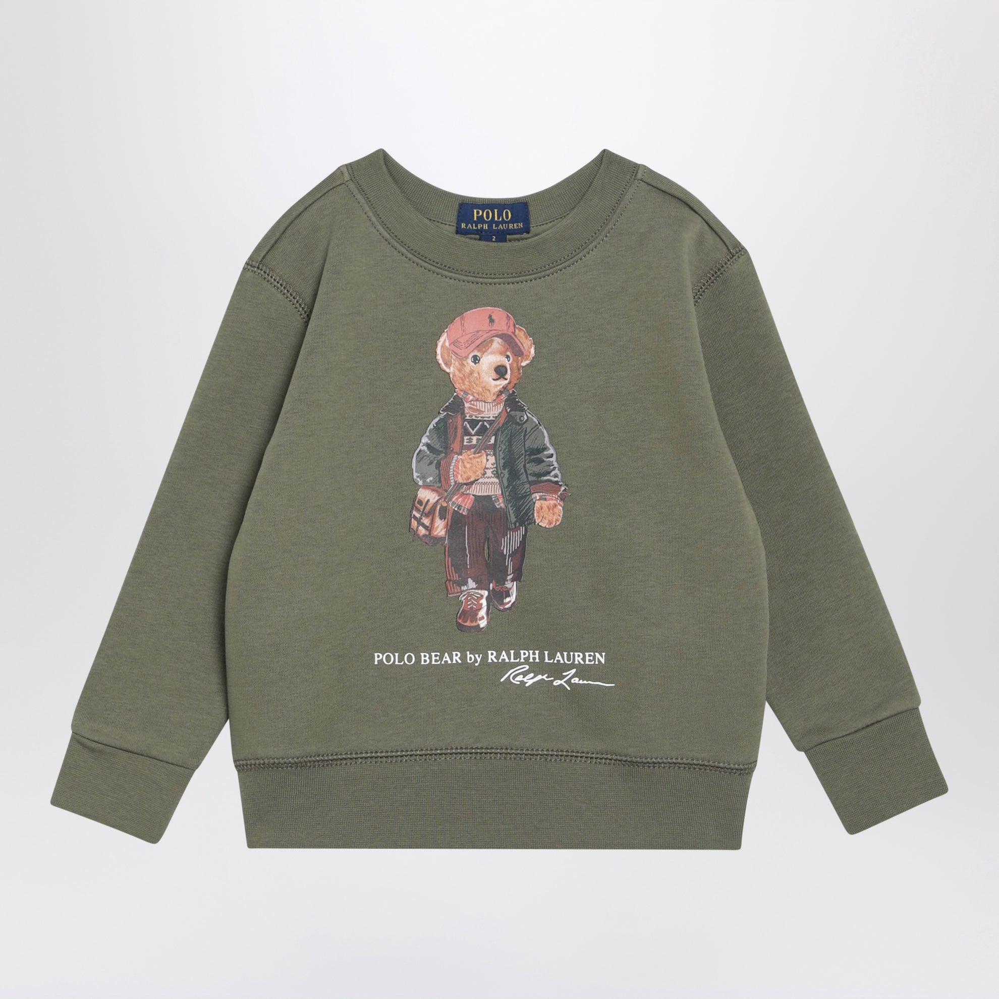 Polo Bear green cotton-blend sweatshirt