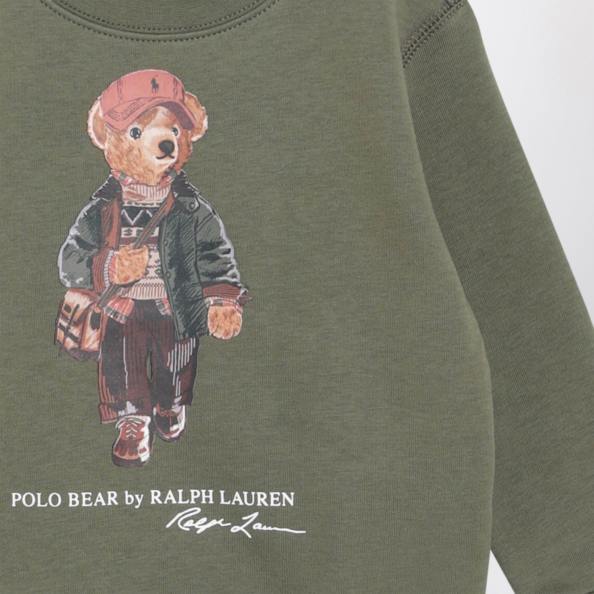 Polo Bear green cotton-blend sweatshirt