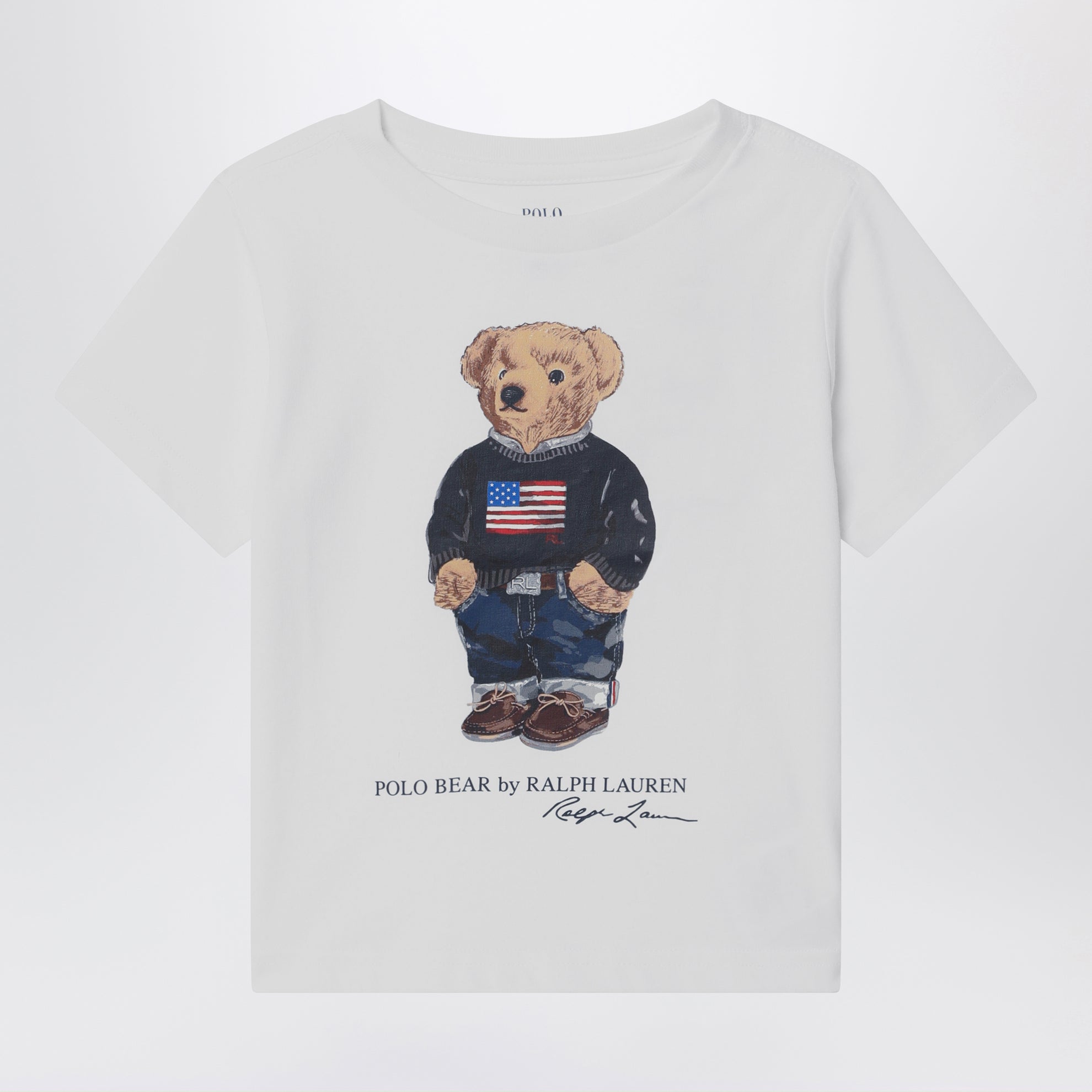 T-shirt Polo Bear blanc