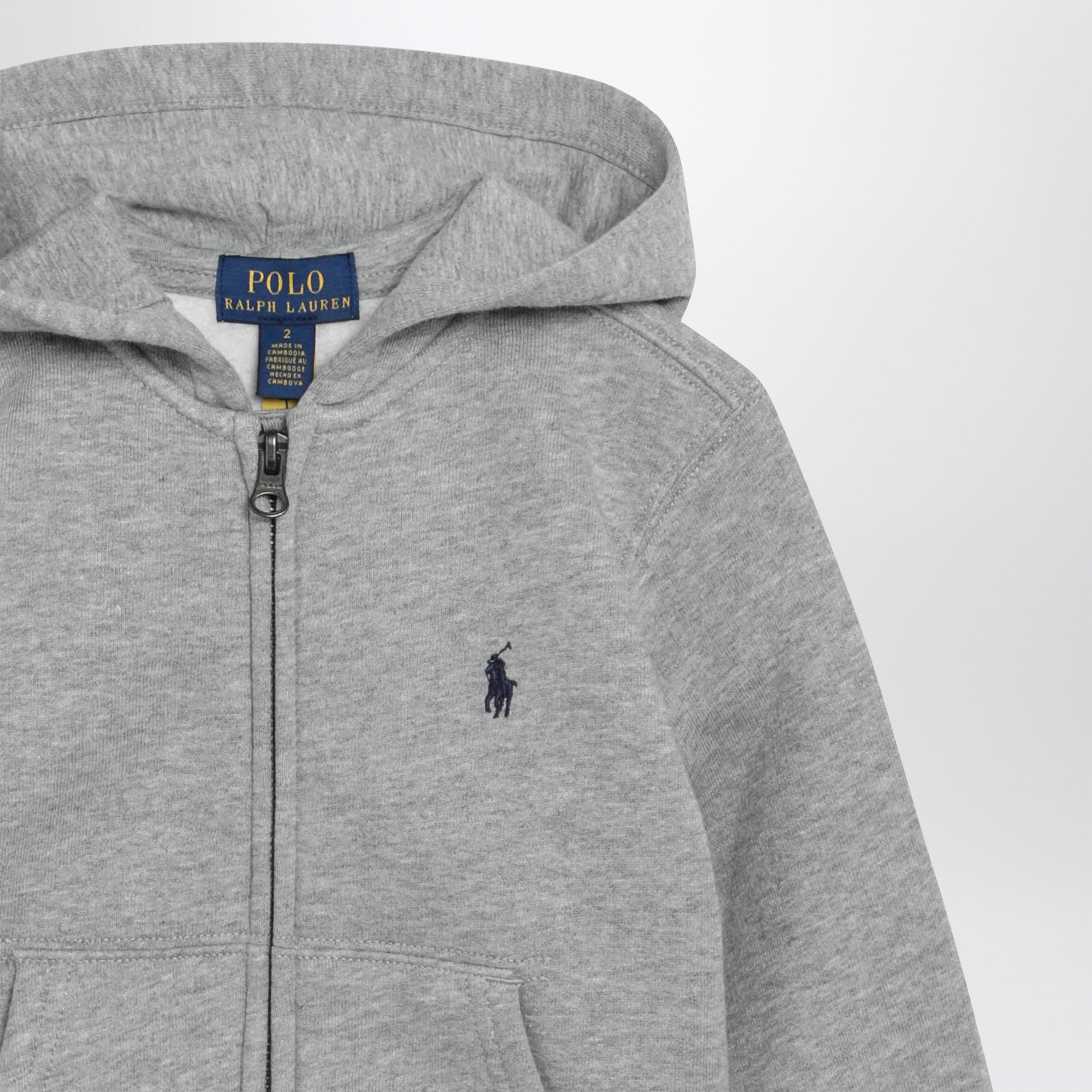 Polo Ralph Lauren Grey zip-up hoodie | TheDoubleF