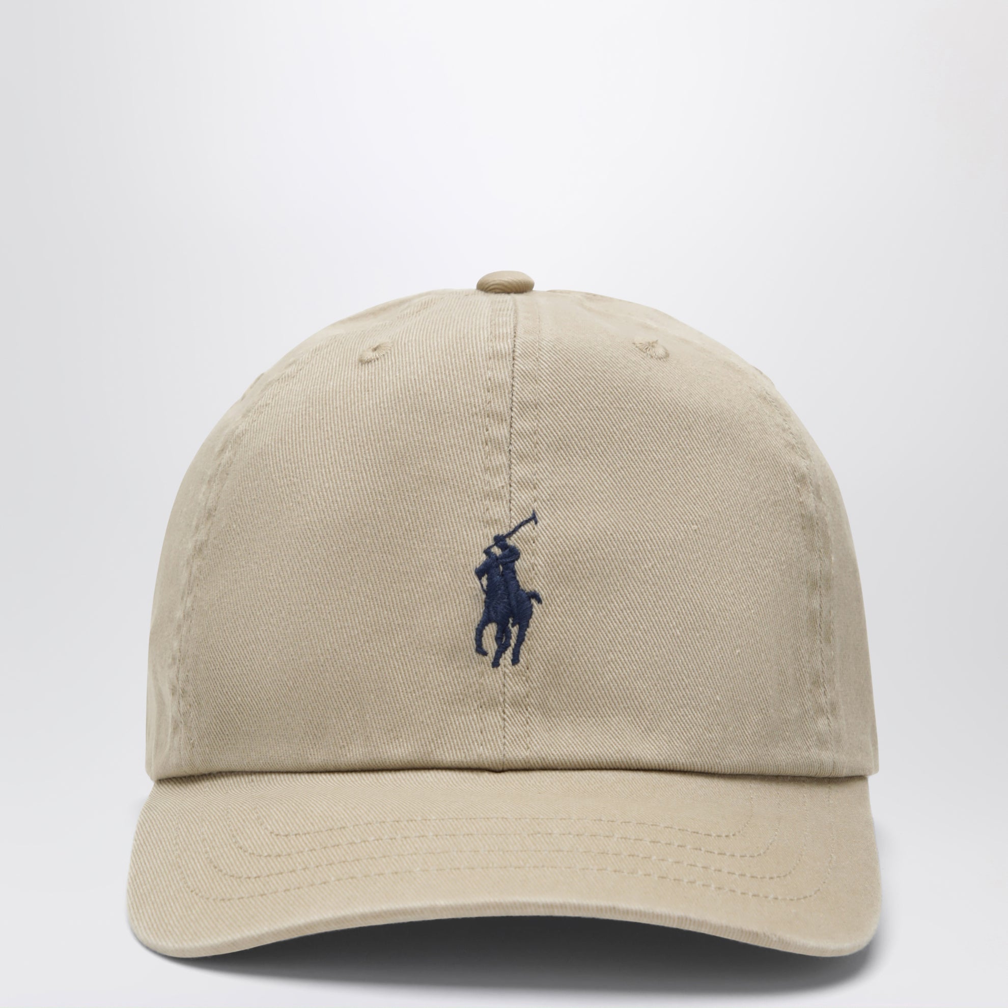 Cappello da baseball kaki in cotone