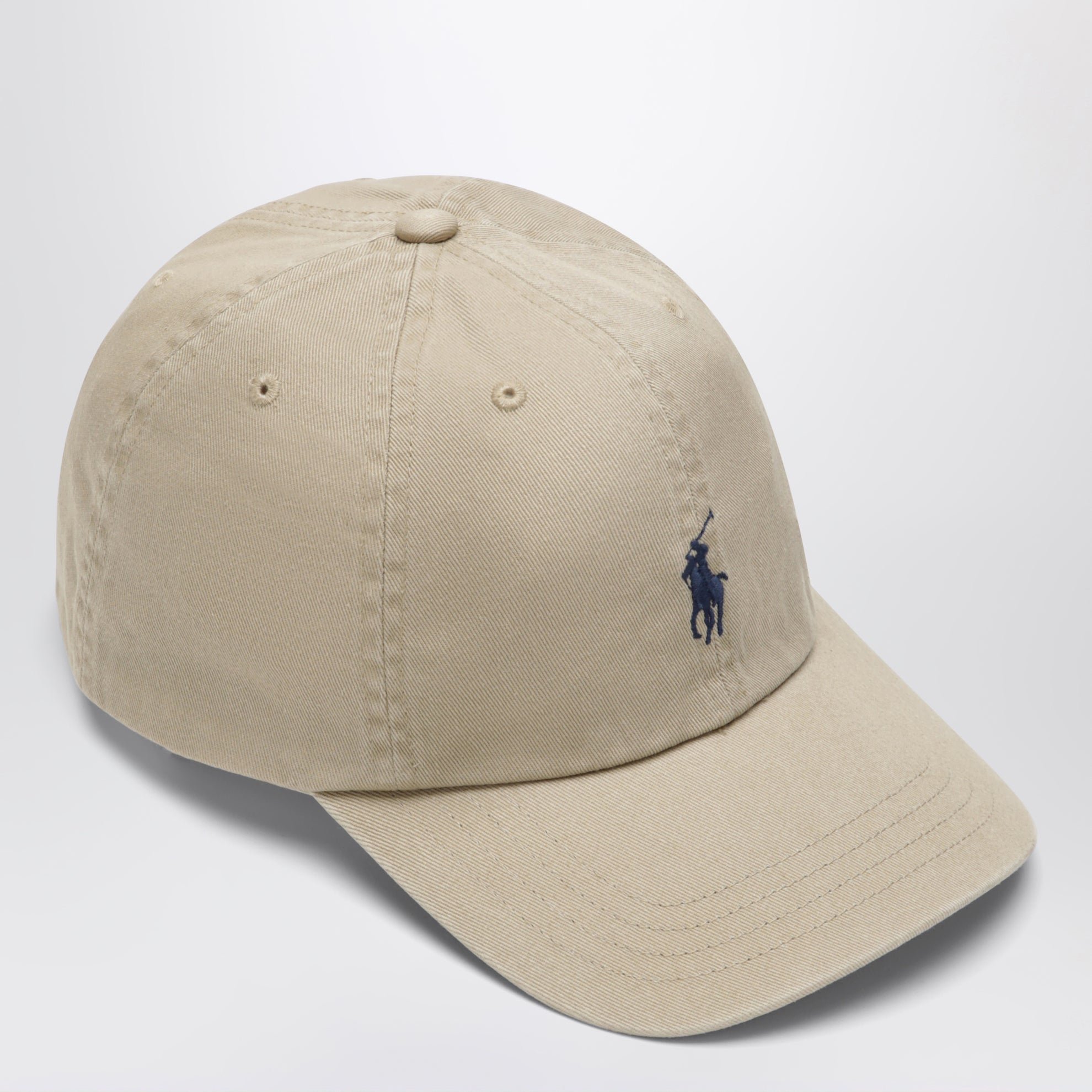 Cappello da baseball kaki in cotone