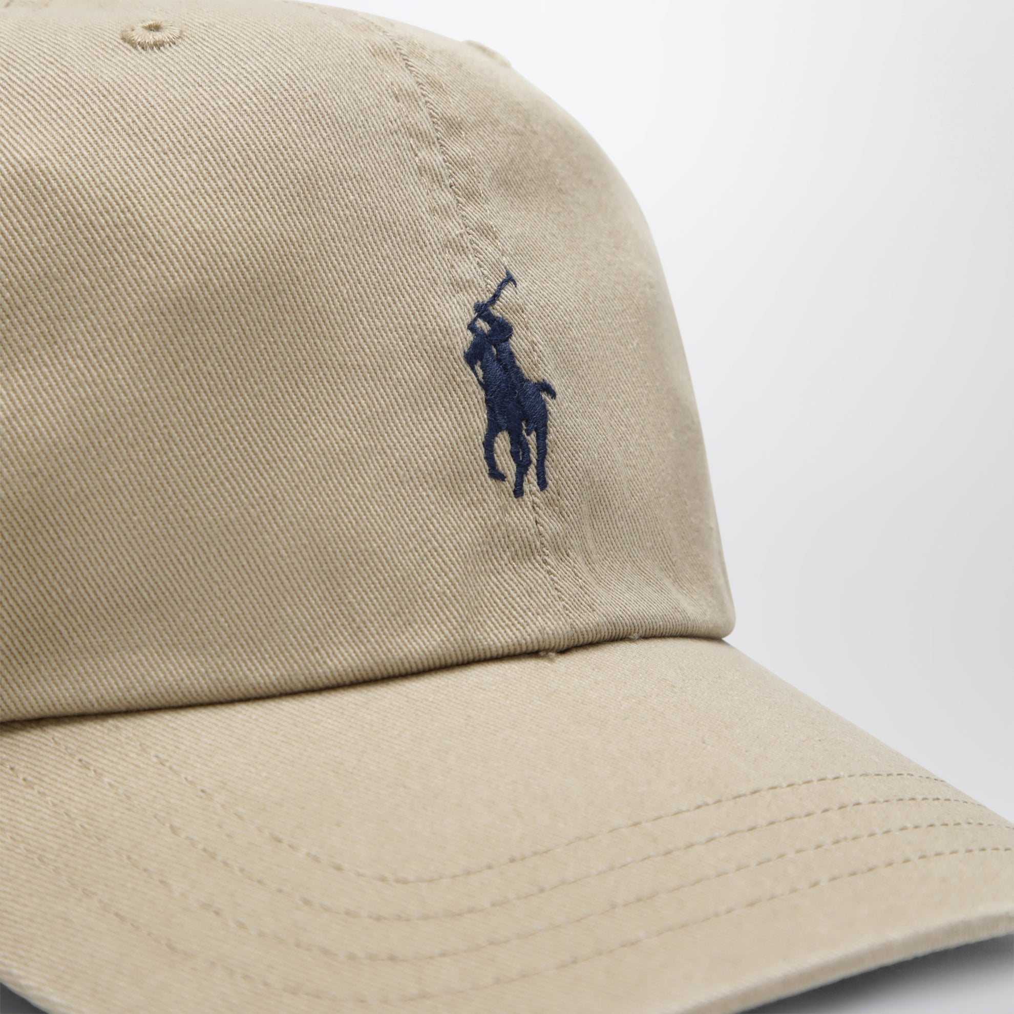 Cappello da baseball kaki in cotone