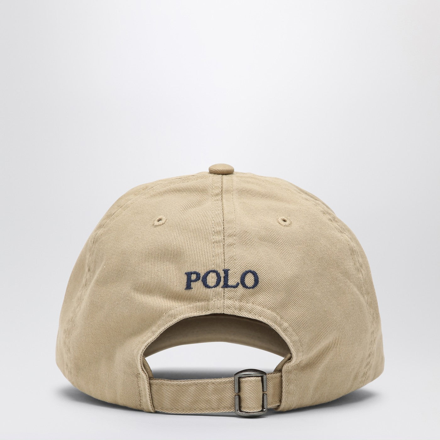 Cappello da baseball beige in cotone