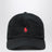 Cappello da baseball nero in cotone