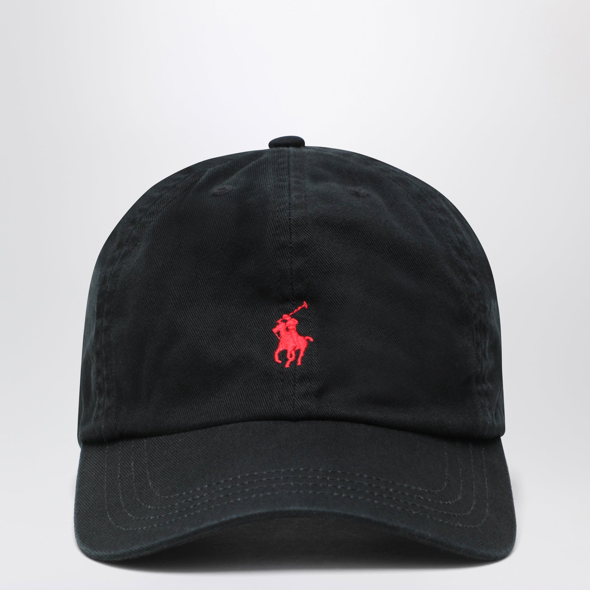 Cappello da baseball nero in cotone