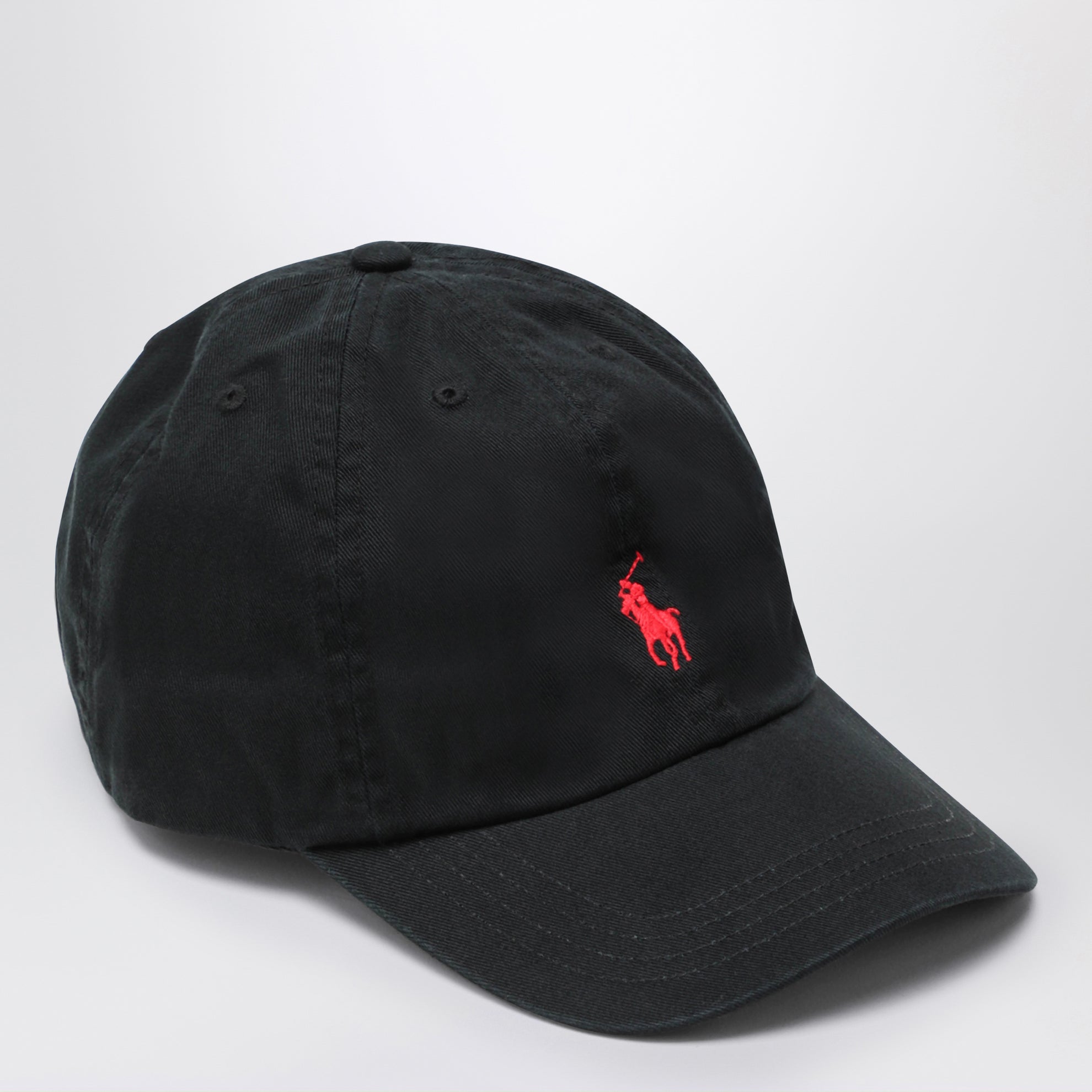 Cappello da baseball nero in cotone