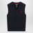Gilet a trecce in cotone blu navy