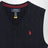 Gilet a trecce in cotone blu navy