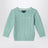 Celadon green cable knit cotton jumper