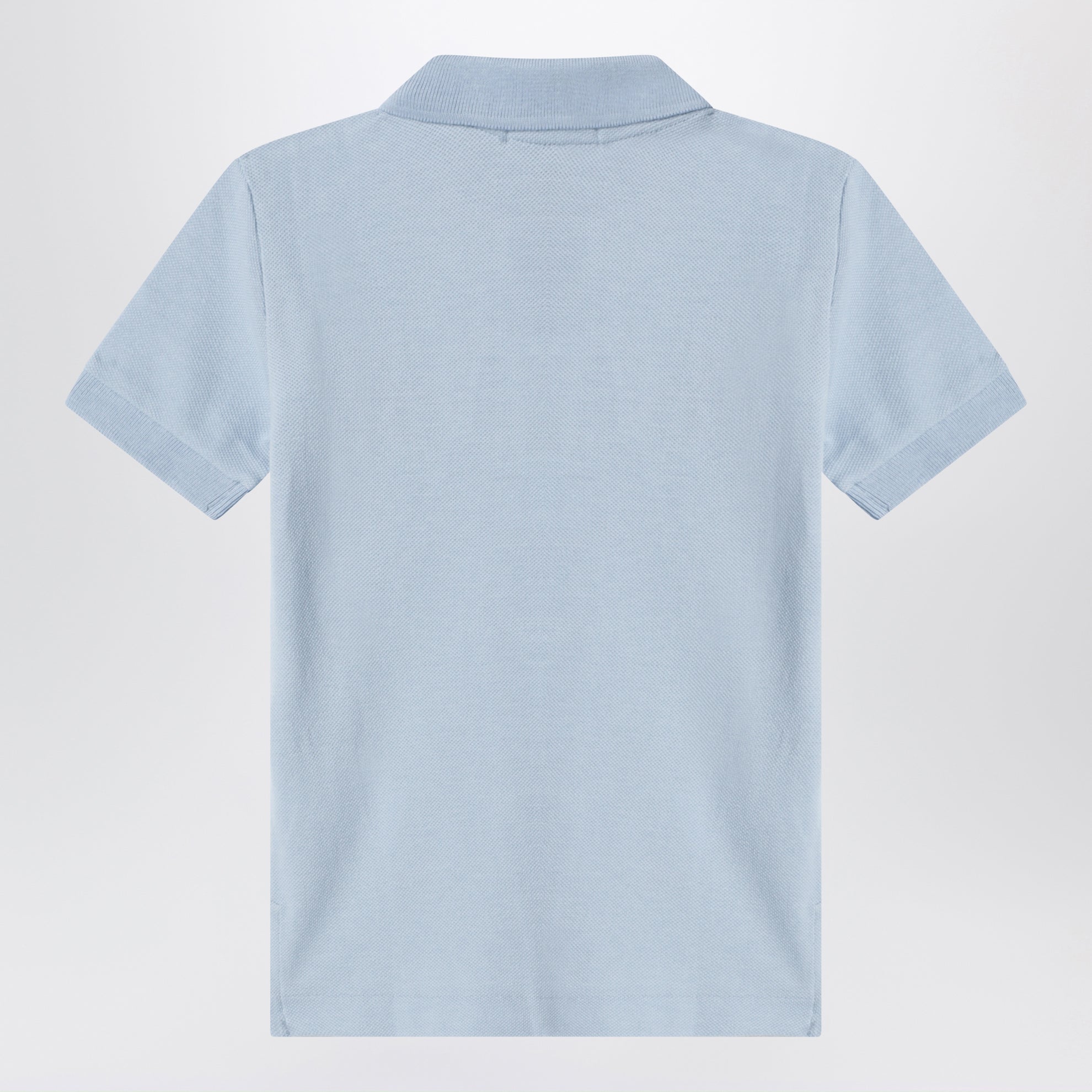 Light blue cotton polo shirt