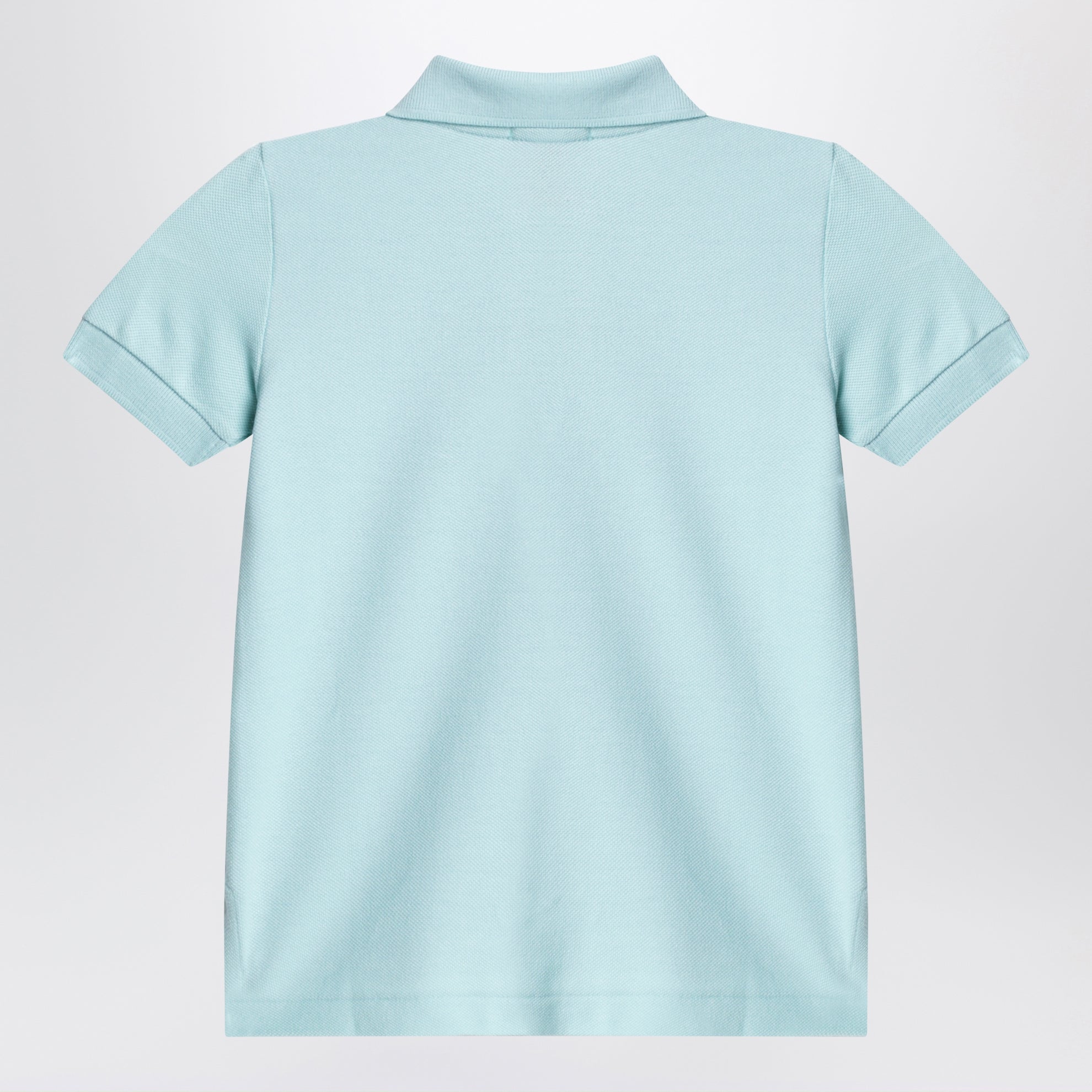 Polo azzurra con ricamo logo